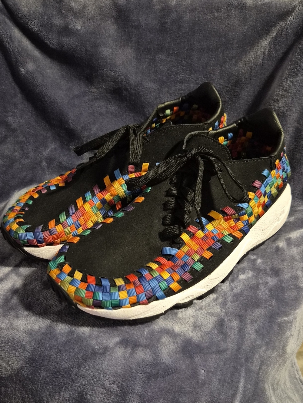 Nike Womens Air Footscape Woven Rainbow Size 9